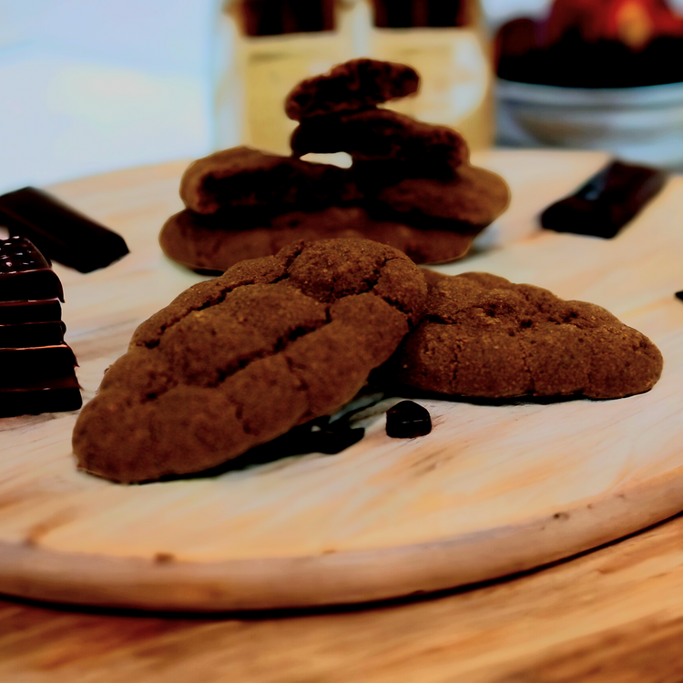 Dark chocolate biscuits - 130 gr